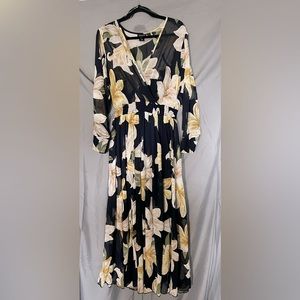 Sheer floral dress